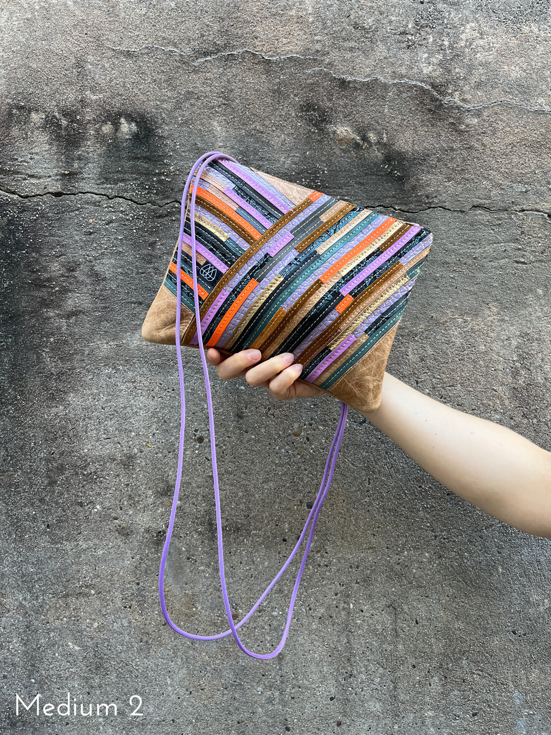 Festivalbag Crazy Stripes / Cappuccino / Mehrere Farben