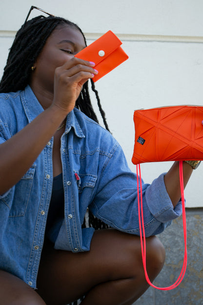 Mini portefeuilles Neon Orange